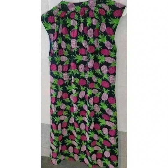 Anthropologie Tracy Negoshian Dress Size Small Tropical Pineapple - Picture 3 of 9